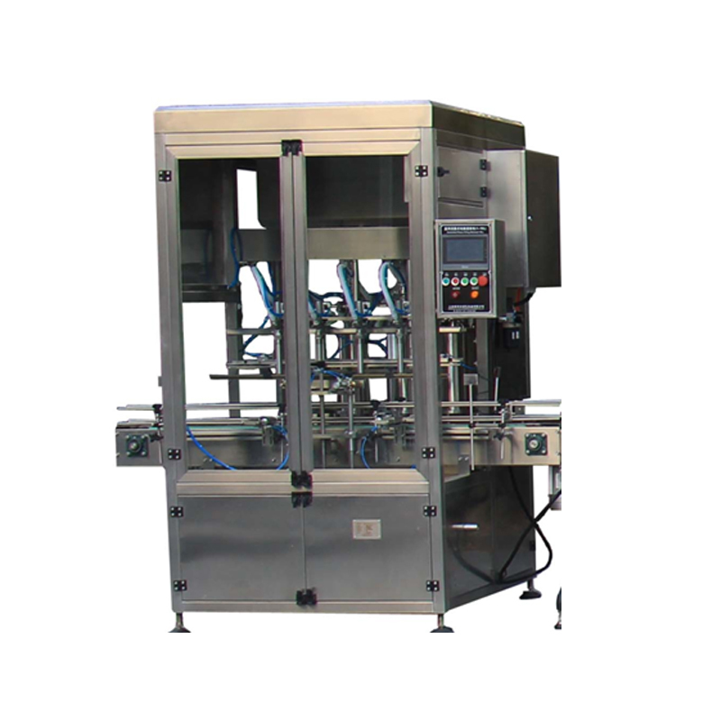 Automatic liquid and sticky liquid product filling capping and labeling machine line