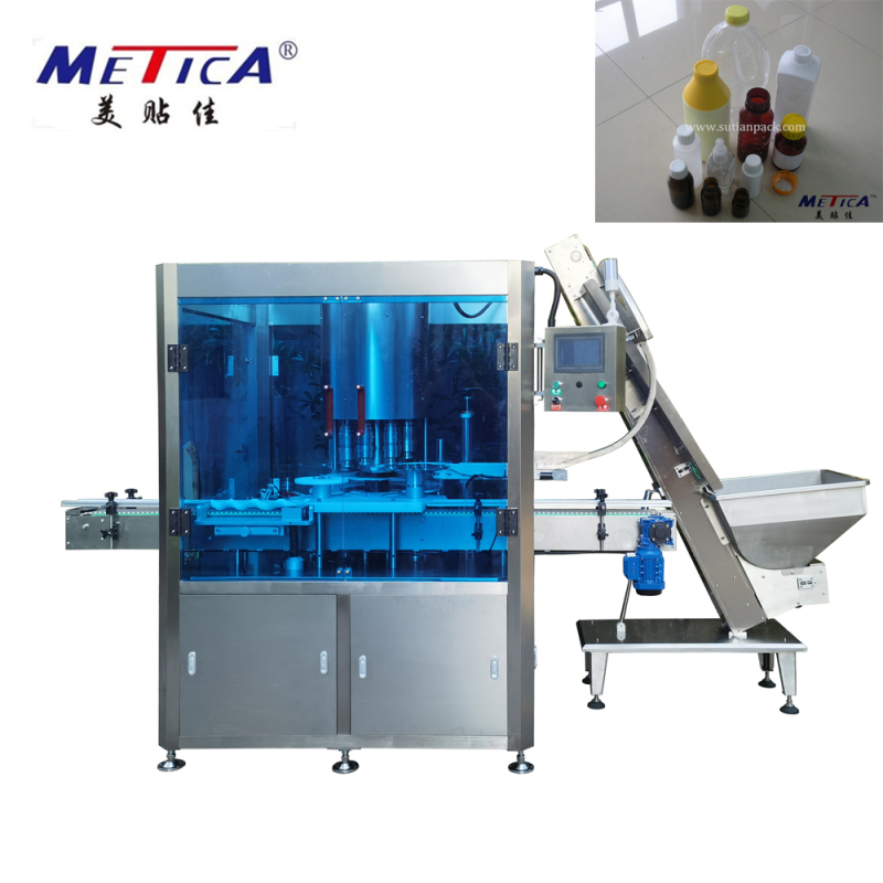 Automatic High Speed Rotary Type Bottle Capping Machine For Plastic And Glass Bottle