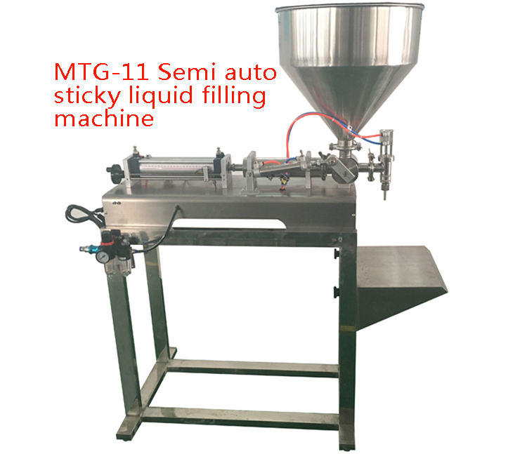 Semi automatic liquid and paste filling machine