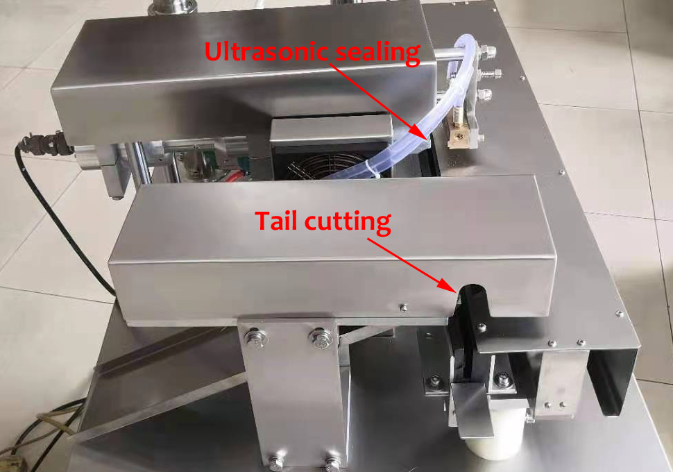 Semi Automatic Ultrasonic Soft Tube Filling And Sealing Machine For Row Of Soft Tube