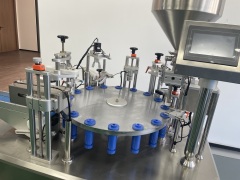 Automatic Monoblock Filling And Capping Machine in one for Lipstick/Eyeliner/ Lip gloss/Lip balm