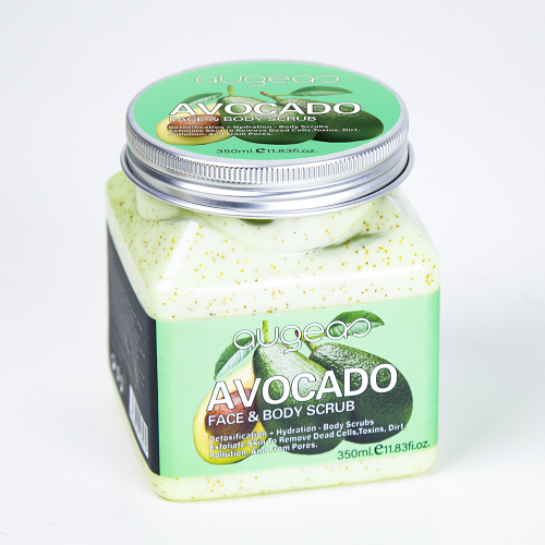 350ml abrasive whitening augeas face avocado body scrub
