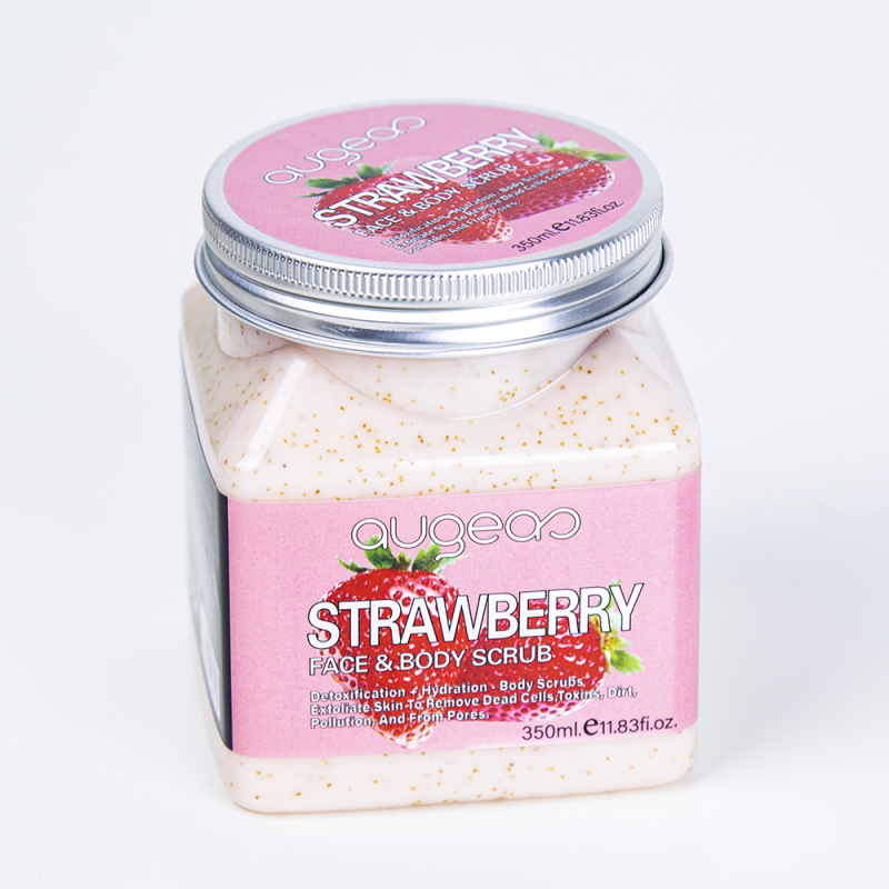 350ml yellow peach whitening face body scrub