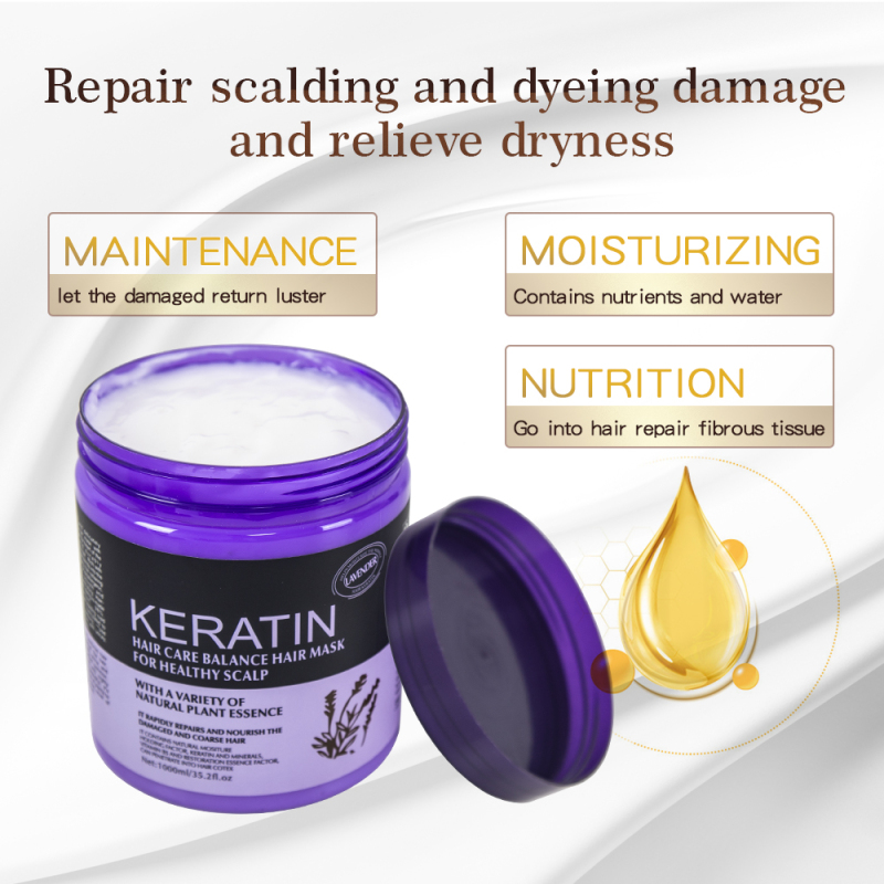 private label lavender 1000ml keratin hair mask