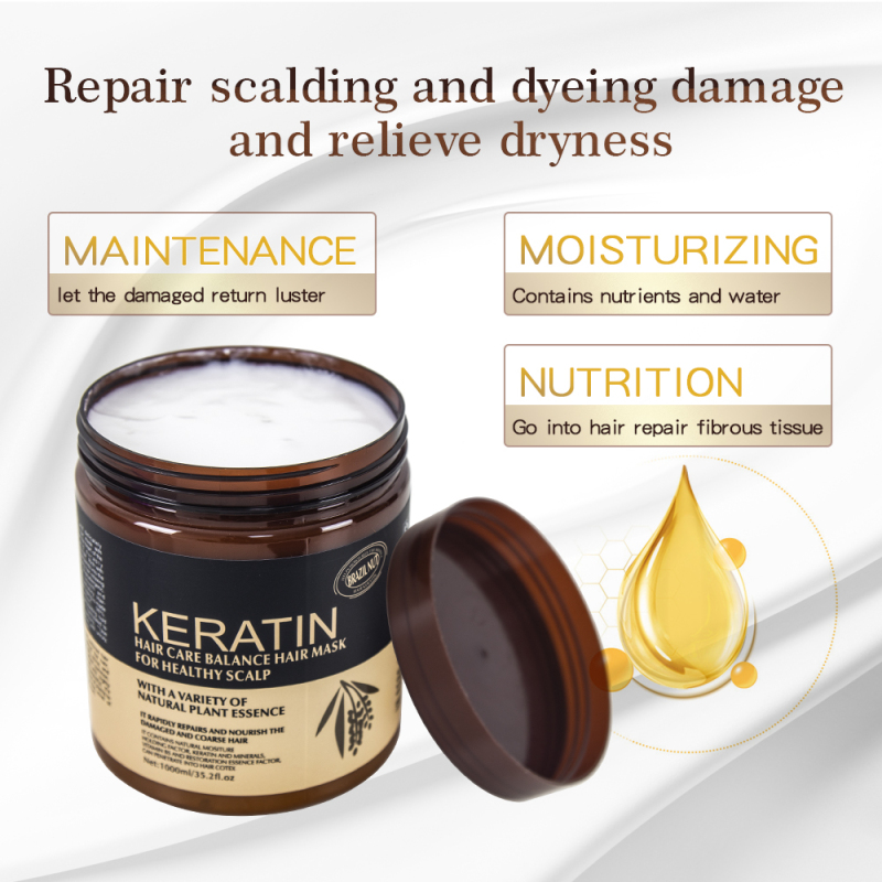 500ml private label brazil nut keratin hair mask