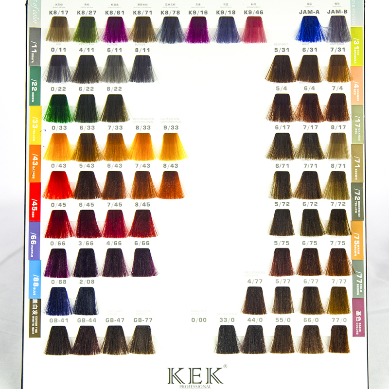 KEK salon professional permanet hair colour cream
