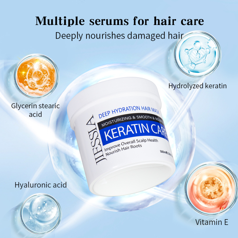 500ml private label wholesale jiessia keratin hair mask