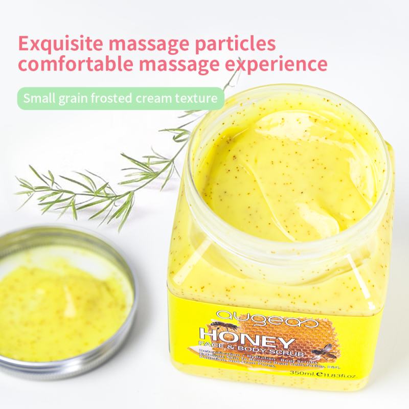 350ml abrasive whitening augeas face honey body scrub