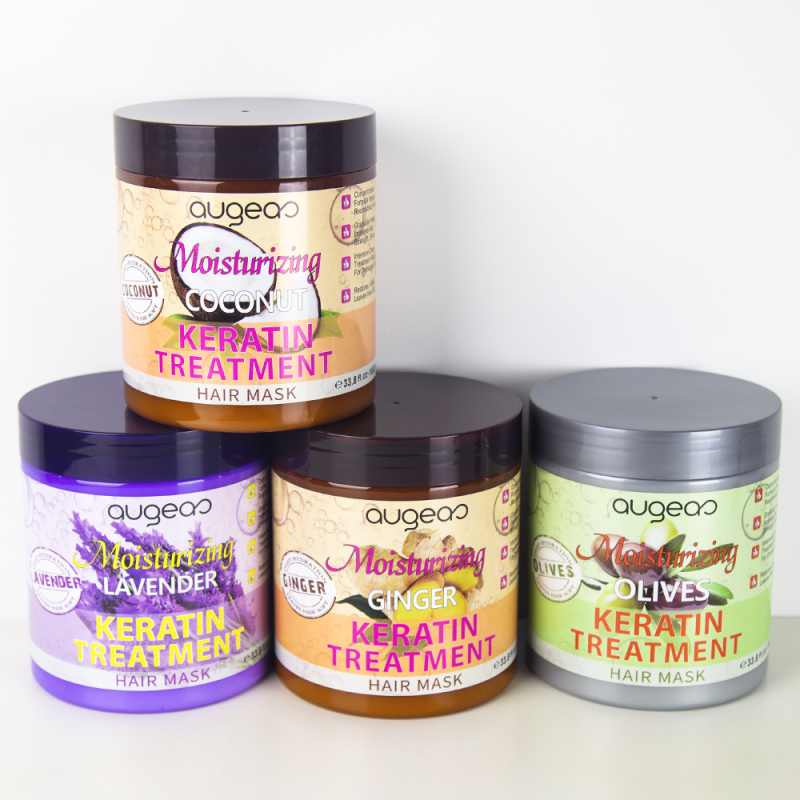 1000ml private label wholesale augeas lavender keratin hair mask