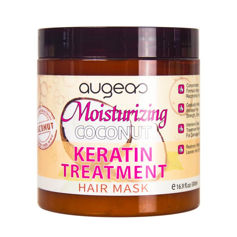 500ml private label wholesale augeas coconut keratin hair mask