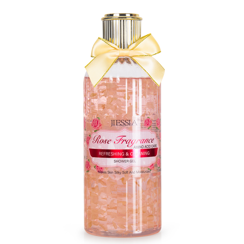 wholesale 750ml rose fragrance whitening shower gel