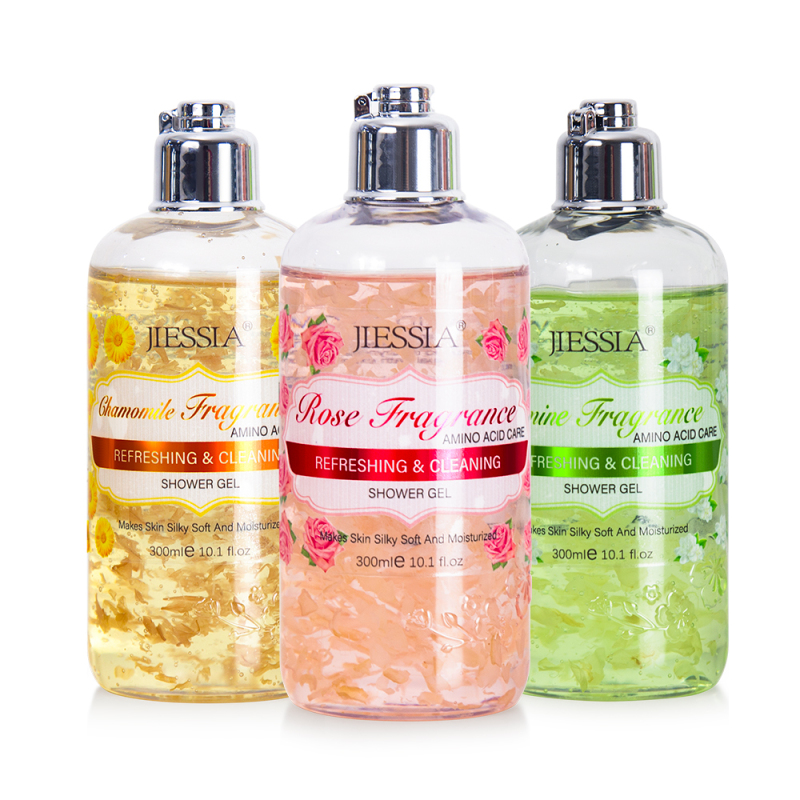 wholesale 300ml rose fragrance whitening shower gel