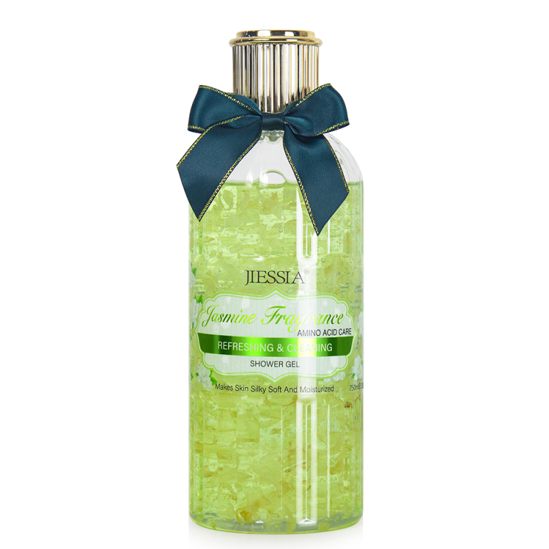 wholesale 750ml jasmine fragrance whitening shower gel