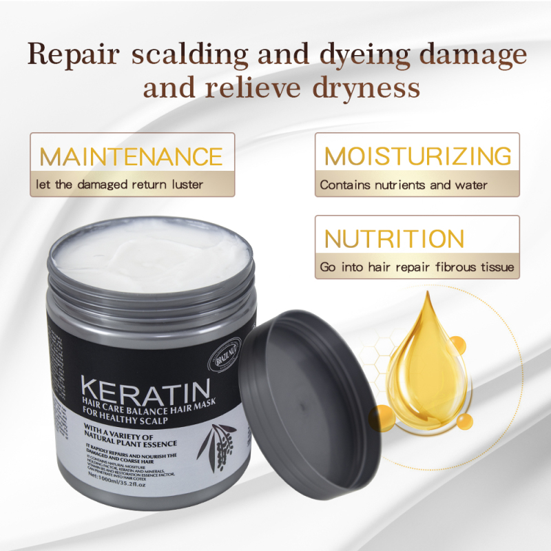 private label brazil nut 1000ml keratin hair mask