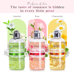 wholesale 300ml rose fragrance whitening shower gel