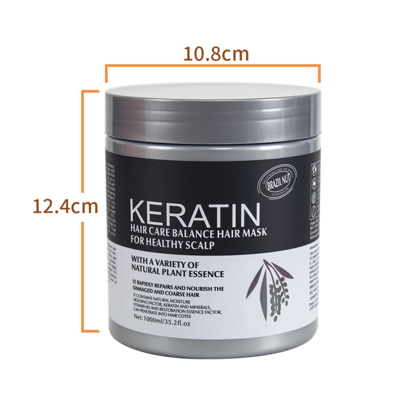 private label brazil nut 1000ml keratin hair mask