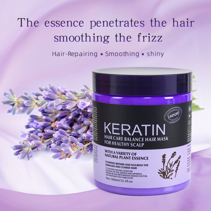 500ml private label lavender keratin hair mask