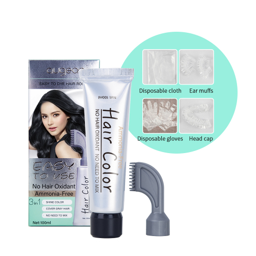 home use augeas 100ml semi-permanent black hair color cream