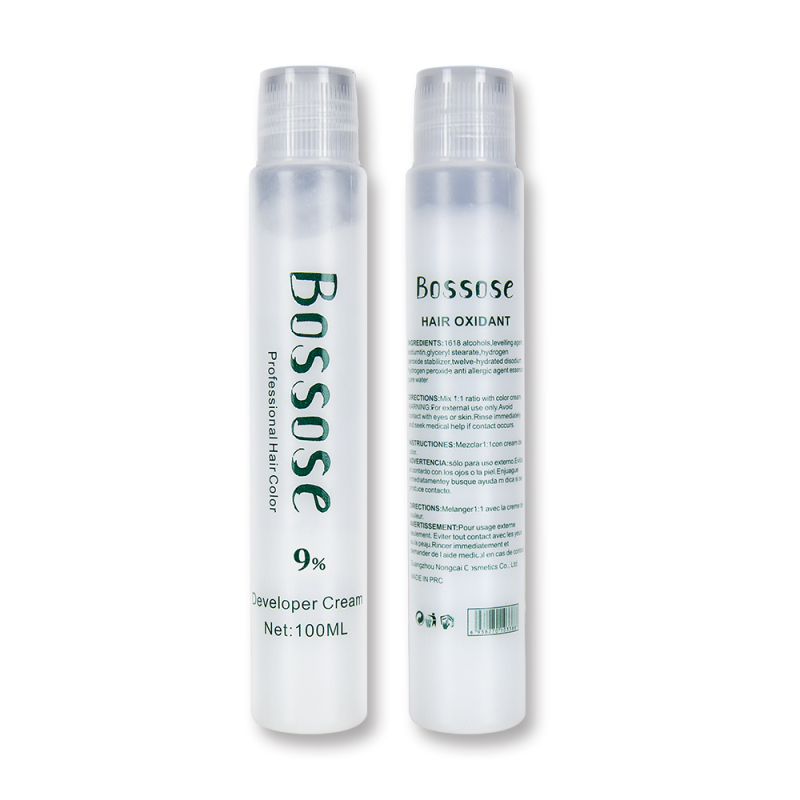100ml bossose hair salon use hair dye peroxide cream hair developer