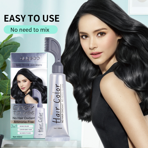home use augeas 100ml semipermanent black hair color cream