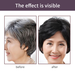 home use Jiessia 100ml semi-permanent black hair color cream