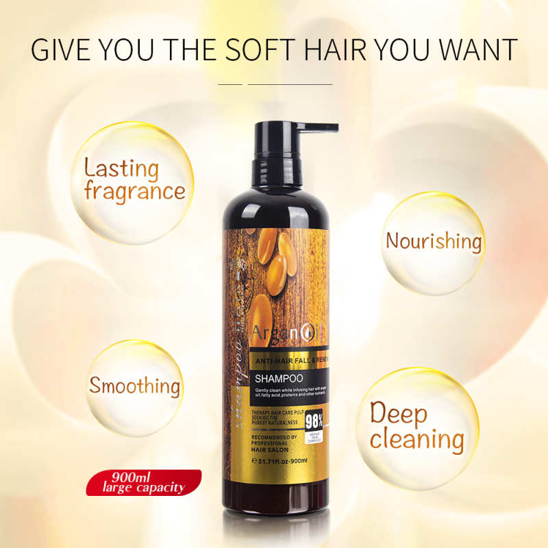 wholesale no logo 900ml argan oil shampoo