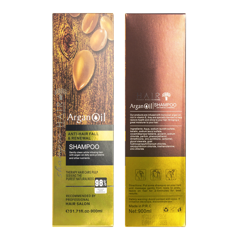 wholesale no logo 900ml argan oil shampoo