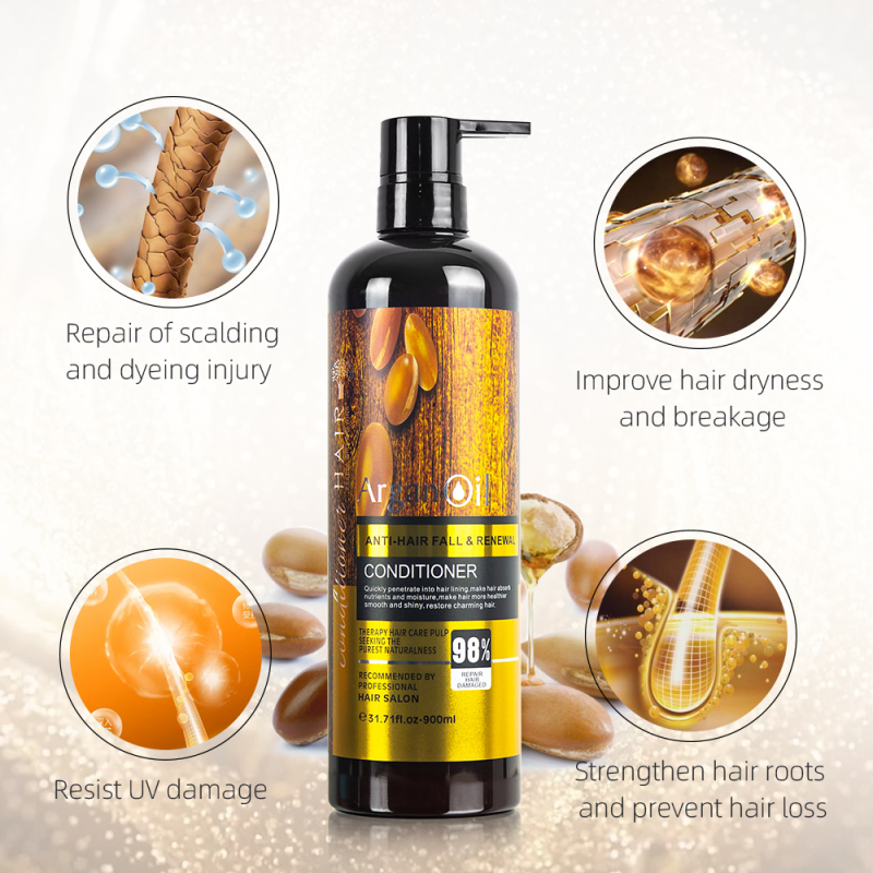 900ml private label no logo argan oil hair conditioner