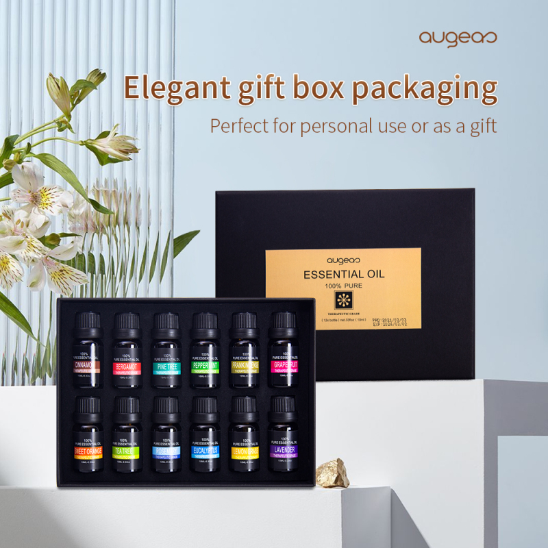 10mlX12 aroma diffuser pure essential oil set