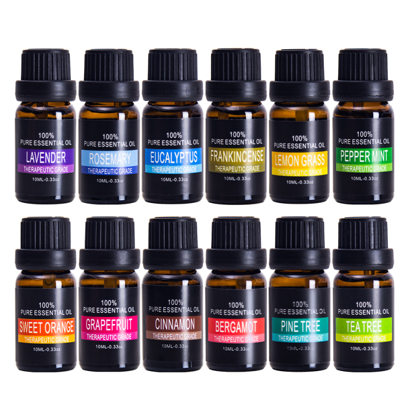 10mlX12 aroma diffuser pure essential oil set