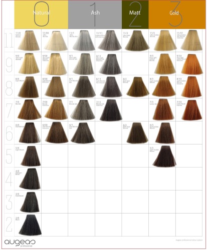augeas 68 color hair color chart