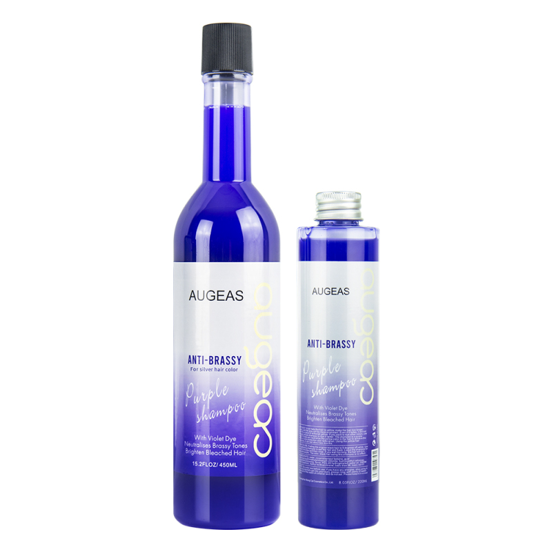 450ml no yellow anti-brassy silver purple shampoo