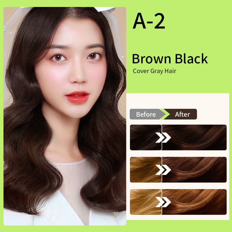 2023 augeas new arrival 200ml herbal hair dye shampoo