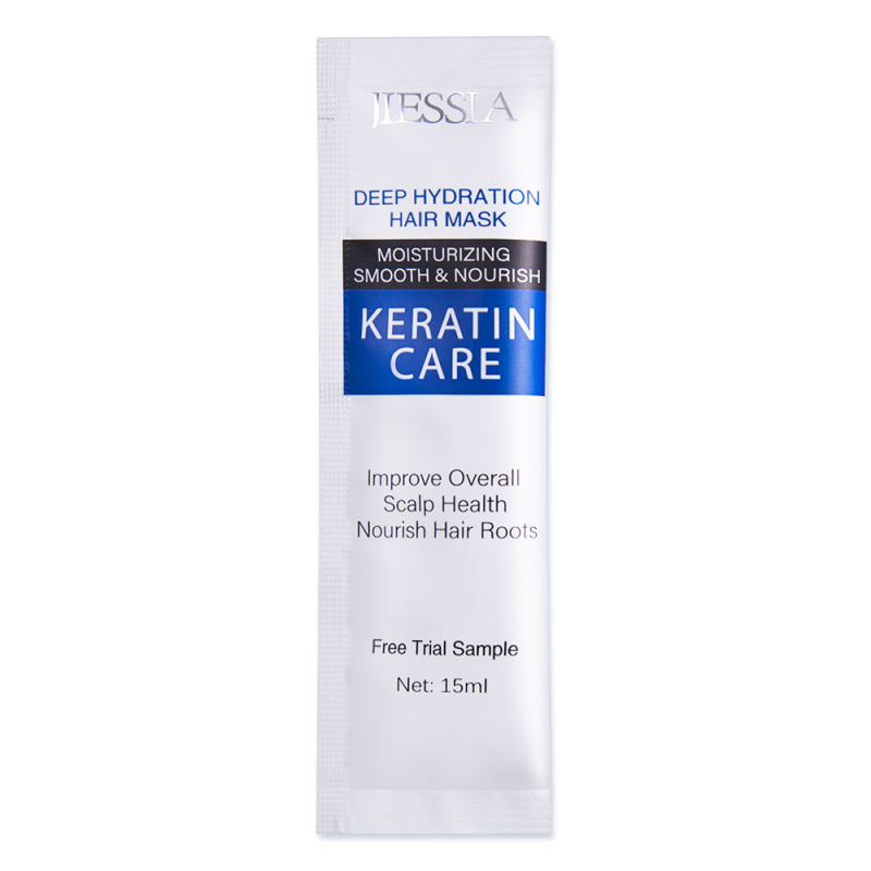 15ml private label wholesale jiessia keratin hair mask sachet