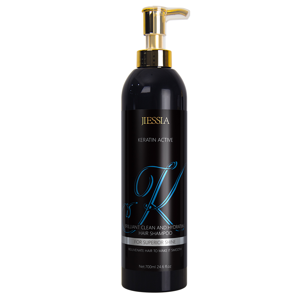 Jiessia 700ml private label wholesale OEM keratin hair shampoo