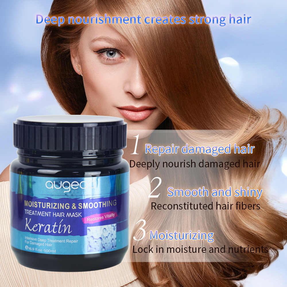 500ml private label wholesale augeas OEM keratin hair mask