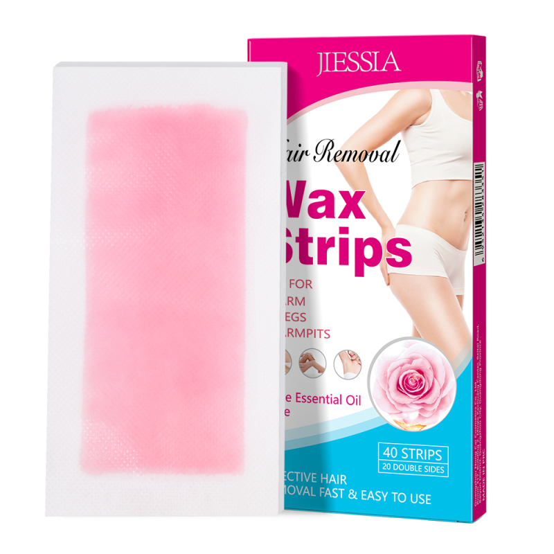 wholesale OEM private label Meidu factory 40 strips instant painless depilatory paper body leg face hair removal wax strip