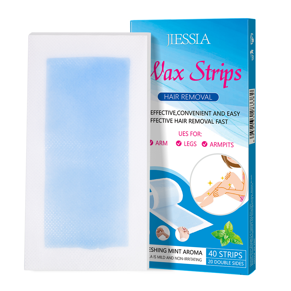 wholesale OEM private label Meidu factory 40 strips instant painless depilatory paper body leg face hair removal wax strip