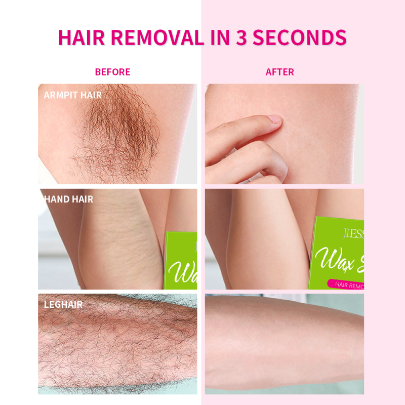 wholesale OEM private label Meidu factory 40 strips instant painless depilatory paper body leg face hair removal wax strip