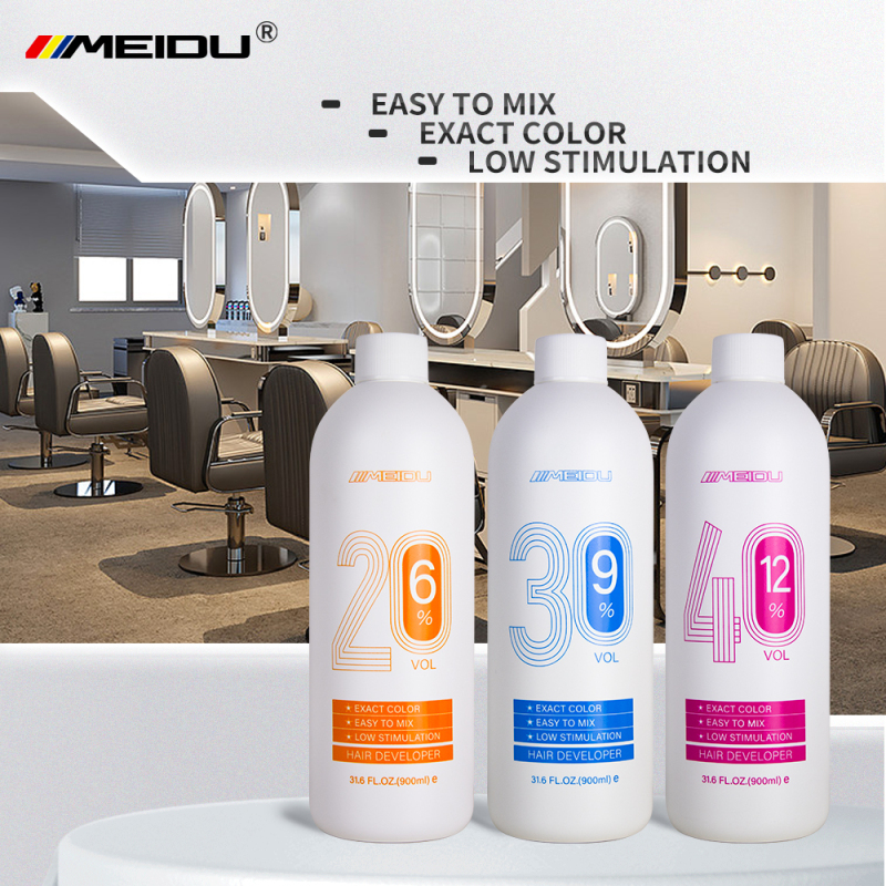 900ml MEIDU hair developer permanent anti allergic no ammonia peroxide color hair oxidant cream