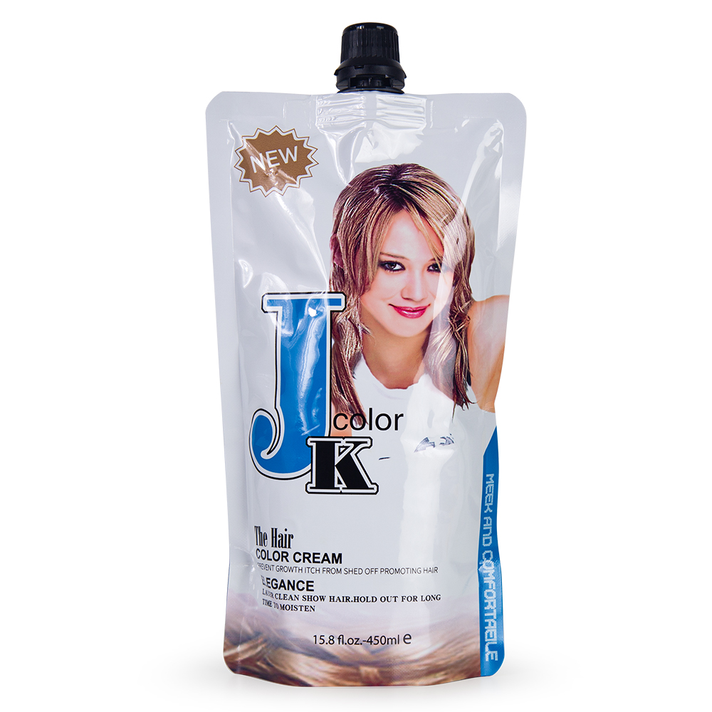 450ml*2 JK color hair dye cream hair oxidant salon use wholesale natural magic professional black hair color