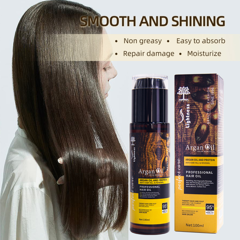 100ml Augeas Argan Oil Treatment Hair Oil Hair Serum Nourishing Hair Care Product Herbal Wild Growth Hair Essential Oil