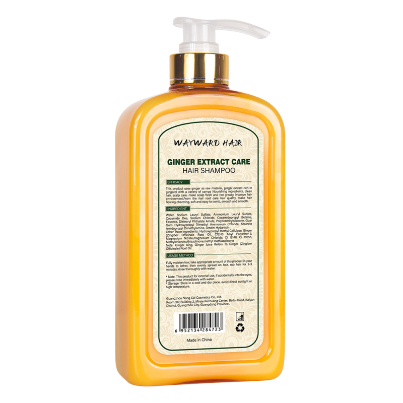 Wholesale price WAYWARD HAIR 800ml ginger hair shampoo