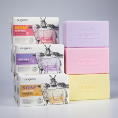 augeas body care products organic best milk and body soap 258g lavender goat milk soap