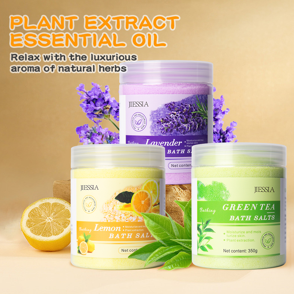 OEM Private Label 350g augeas sea salt with rose Exfoliating Natural Extract Vegan Bath Cleansing Whitening Bath sea Salt