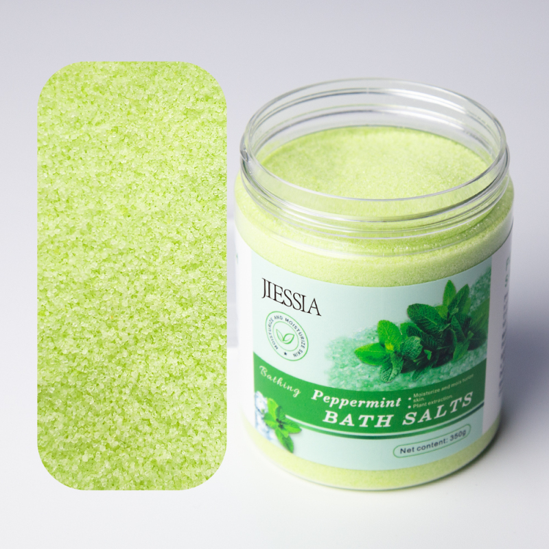 OEM Private Label 350g augeas sea salt with rose Exfoliating Natural Extract Vegan Bath Cleansing Whitening Bath sea Salt