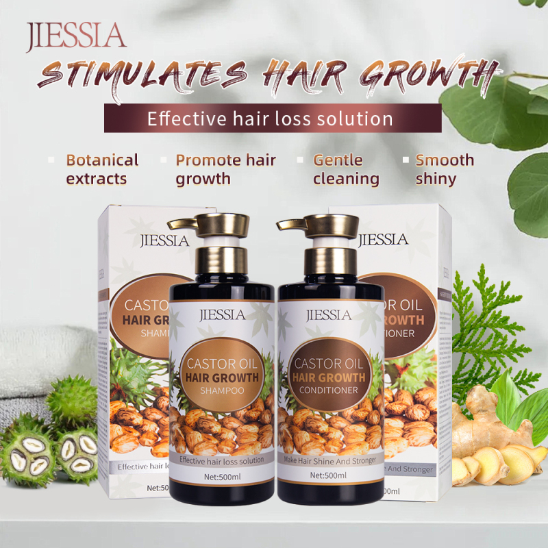 500ml Wholesale castor oil smooth repair anti hair loss hair growth conditioner