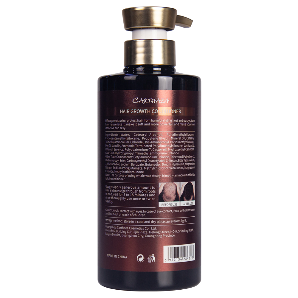 Private label hair care treatment castor oil smooth repair damaged anti hair loss hair growth conditioner
