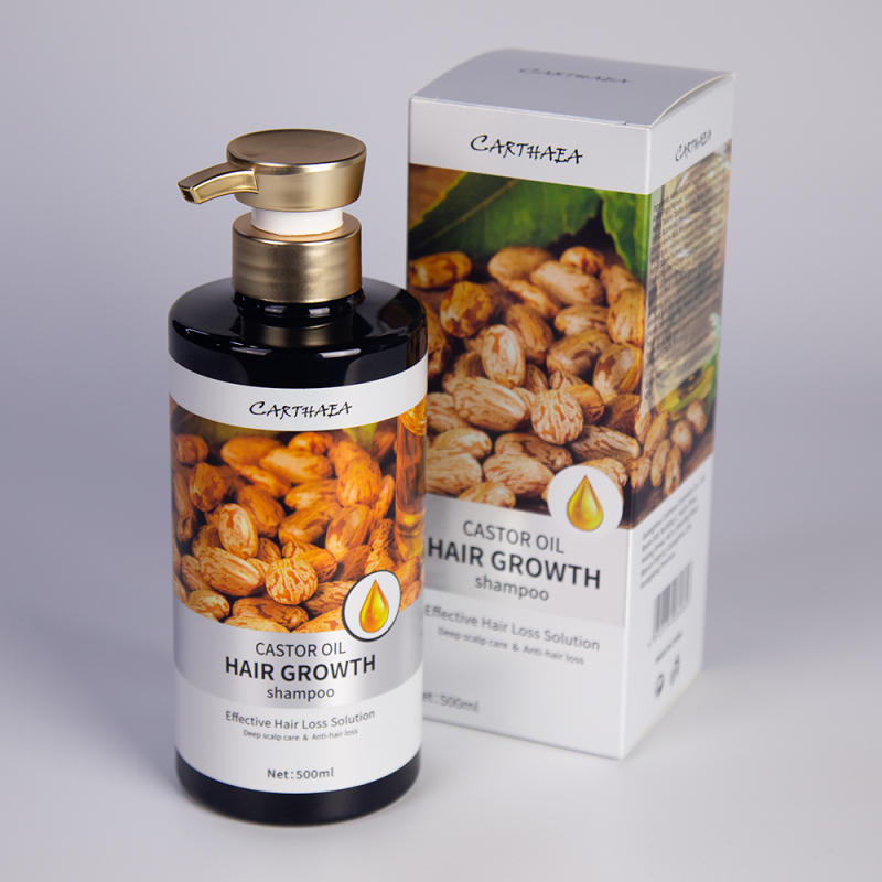 New 500ml castor oil hair growth shampoo anti hair loss shampoo