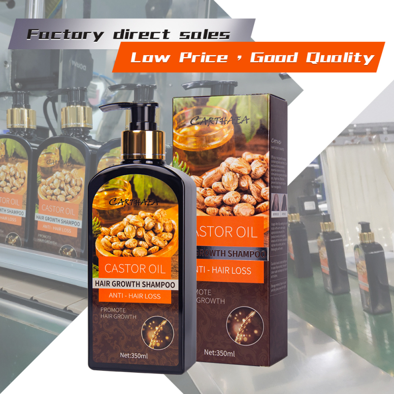 350ml New products hair care castor oil hair growth shampoo anti hair loss shampoo